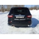 Защита задняя двойные уголки 76-42 мм ТСС для Infiniti JX35/QX60 2012-2016