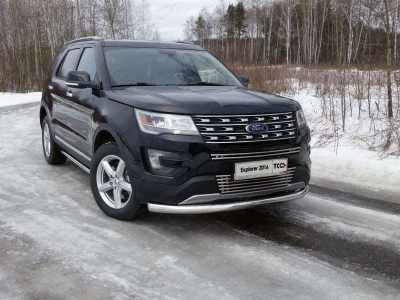 Пороги труба 60 мм ТСС для Ford Explorer 2015-2017